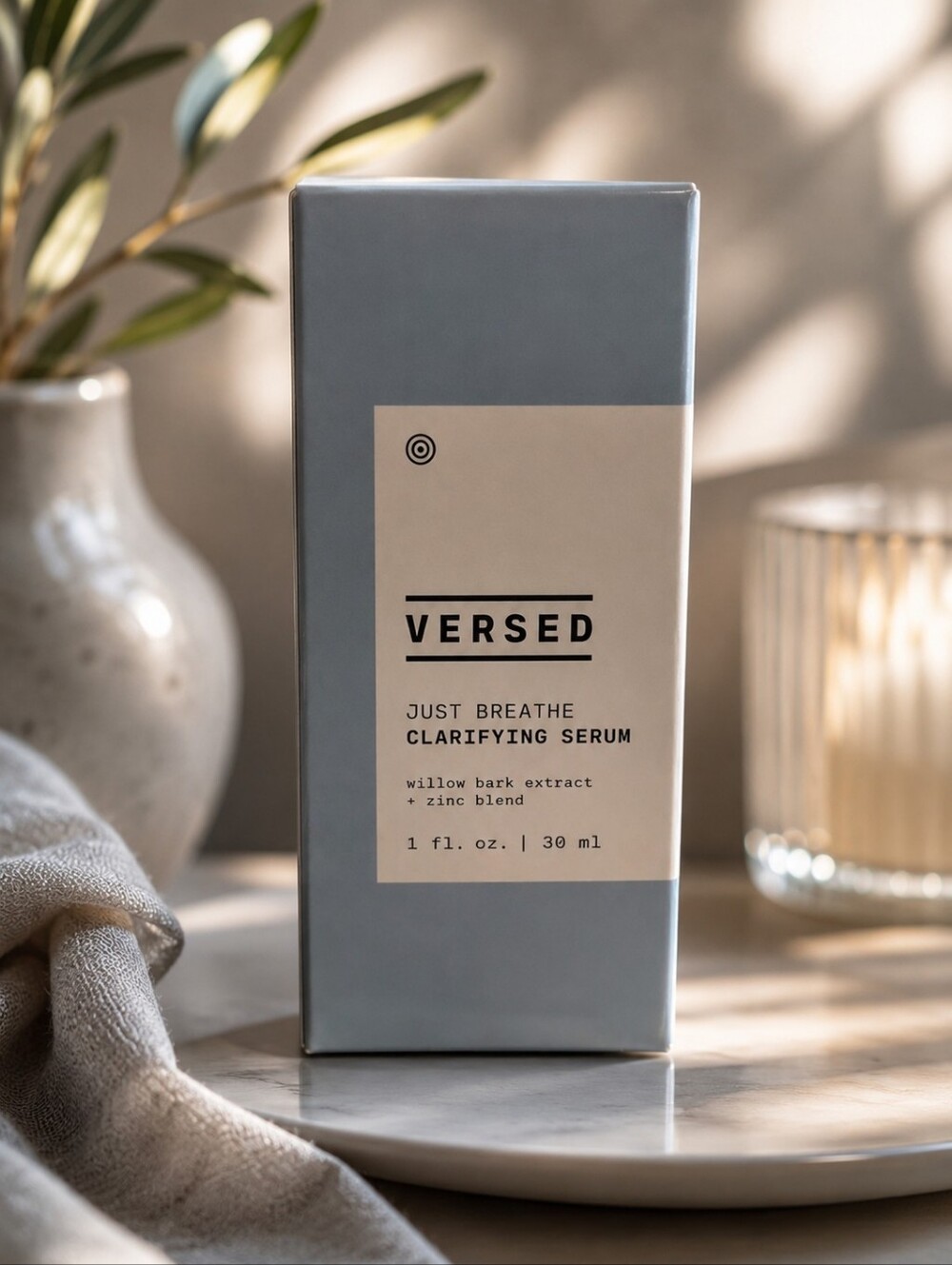 🕯VERSED Just Breathe Clarifying Serum 1 fl oz / 30 mL NIB Vegan